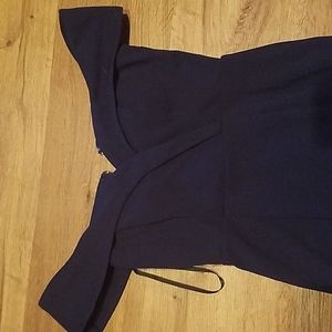 3 floor length dark blue dress